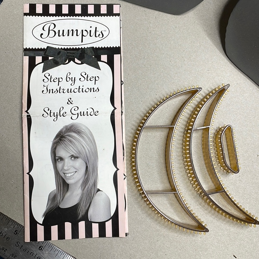 Bumpits poof up hair accessories 3 sizes & styling instruction guide